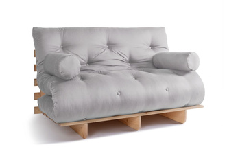 Opvouwbare bank 140x200 - Slim Exclusive Classic - Pascall Futon Dove Ash