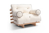 Opvouwbare bank 90x200 - Slim Exclusive Kedro Classic - Pascall Futon Ecru