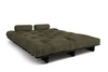 Opvouwbare bank 160x200 - Slim Basic Black - Pascall Futon Khaki