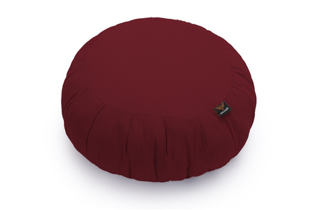 Meditatiekussen Zafu - 25x50cm - Pascall Maroon