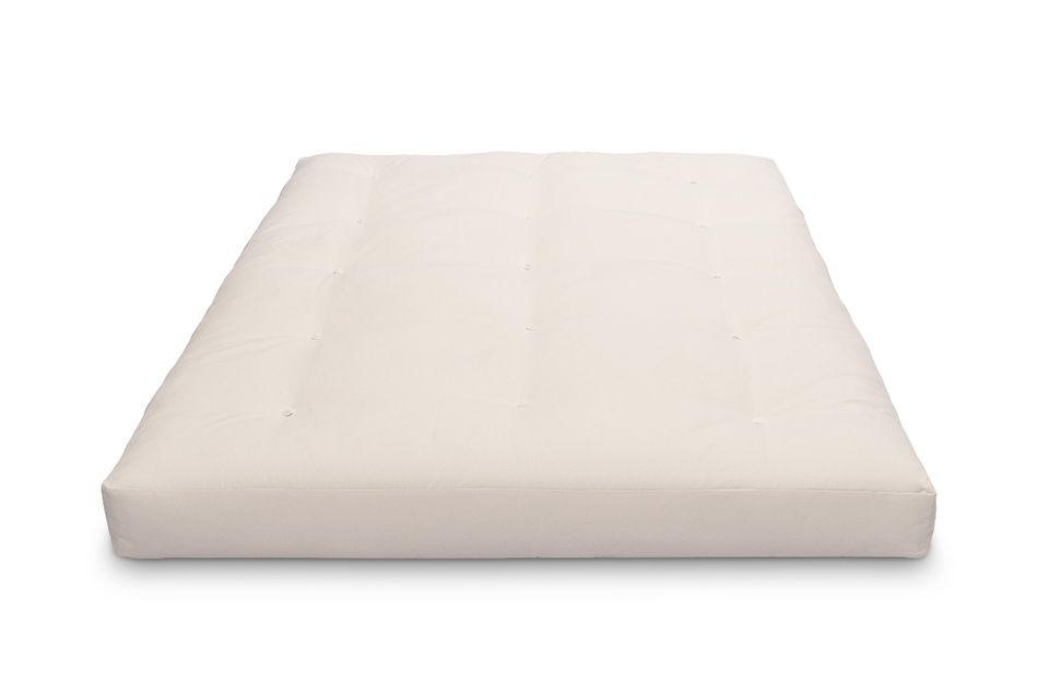 Matras 140x200 natuur met wol, kokos en 2x latex - Futon Pascall Comfort Wool Ecru