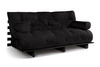 Slaapbank 180x200 - Slim Basic Black - Pascall Futon Zwart