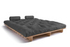 Slaapbank 180x200 - Slim Basic Classic - Pascall Futon Grijs