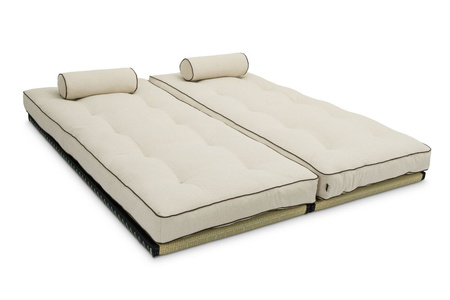 Hoekbank Tatami Medium Duo Latex Kedro 70x200 - Pascall Futon Linnen