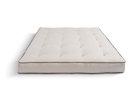 Matras 180x200 natuur met latex - Futon Pascall Comfort Trio Latex Wool Kedro Linnen