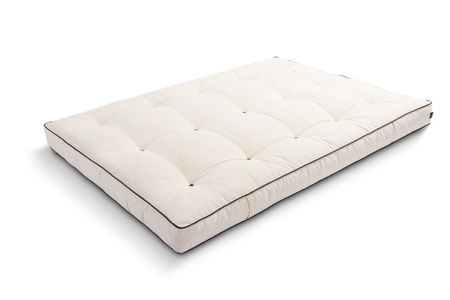 Matras 120x200 natuur met latex - Futon Pascall Medium Duo Latex Kedro Ecru