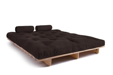 Opvouwbare bank 160x200 - Slim Exclusive Classic - Pascall Futon Bruin