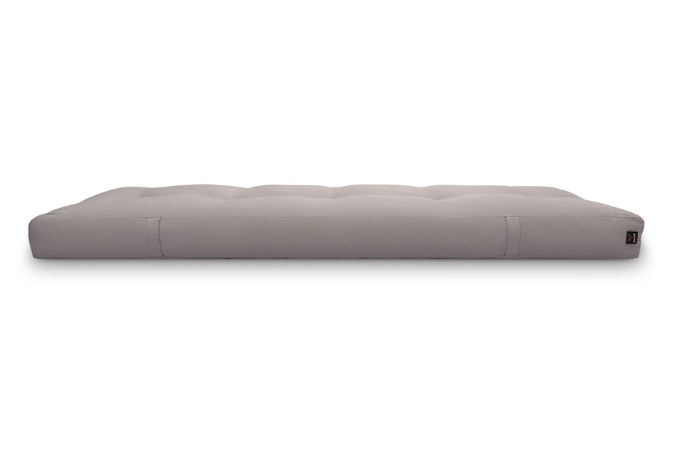 Matras 90x200 natuur met wol, kokos en 2x latex - Futon Pascall Comfort Wool Grijs