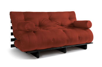 Opvouwbare bank 160x200 - Slim Basic Black - Pascall Futon Metselwerk