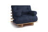 Opvouwbare bank 90x200 - Slim Exclusive Classic - Pascall Futon Marineblauw