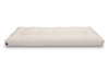 Matras 90x200 natuur met wol, latex en 2x kokos - Futon Pascall Comfort Wool Hard Ecru