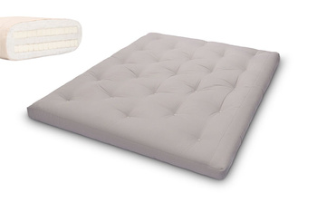 Matras 160x200 natuur met latex - Futon Pascall Slim Duo Latex Grijs