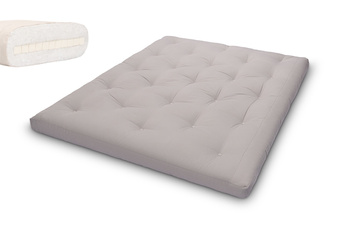 Matras 160x200 natuur met latex - Futon Pascall Slim Latex Grijs