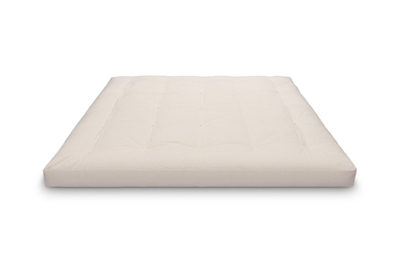Matras 200x200 natuur met latex - Futon Pascall Comfort Trio Latex Wool Ecru