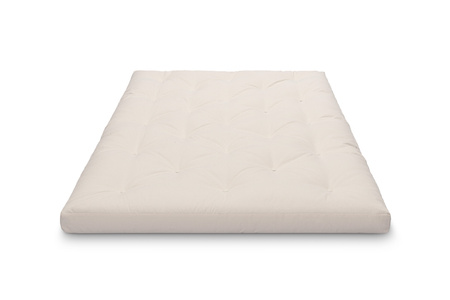 Matras 140x200 natuur met latex - Futon Pascall Slim Duo Latex Flesgroen
