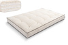 Matras 120x200 natuur met latex - Futon Pascall Comfort Trio Latex Wool Kedro Ecru