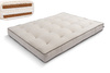 Matras 180x200 natuur met wol, latex en 2x kokos - Futon Pascall Comfort Wool Hard Kedro Linnen