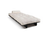 Opvouwbare bank 90x200 - Slim Basic Black - Pascall Futon Ecru