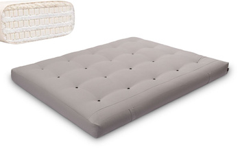 Matras 160x200 natuur met latex - Futon Pascall Comfort Trio Latex Wool Grijs