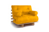 Opvouwbare bank 90x200 - Slim Comfort Classic - Pascall Futon Honing
