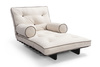 Opvouwbare bank 90x200 - Slim Comfort Kedro Black - Pascall Futon Linnen