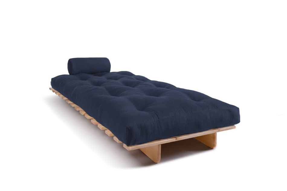 Opvouwbare bank 90x200 - Slim Exclusive Classic - Pascall Futon Marineblauw