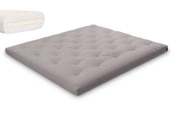 Matras 180x200 natuur met latex - Futon Pascall Slim Latex Grijs