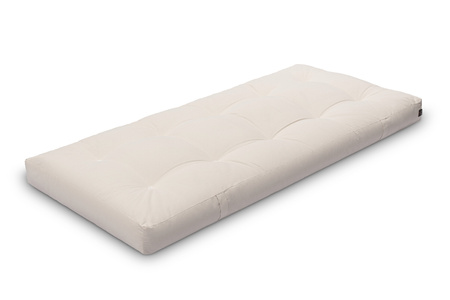 Matras 90x200 natuur met latex - Futon Pascall Comfort Trio Latex Wool Ecru