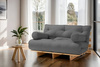 Opvouwbare bank 160x200 - Slim Basic Black - Pascall Futon Prairie