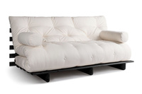 Slaapbank 180x200 - Slim Basic Black - Pascall Futon Ecru
