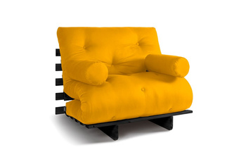 Opvouwbare bank 90x200 - Slim Basic Black - Pascall Futon Honing