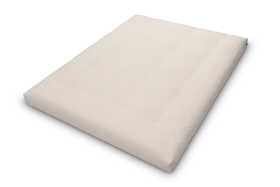 Matras 160x200 natuur met kokos en 2x latex - Futon Pascall Comfort Relax Ecru