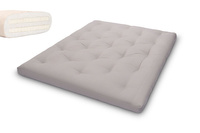 Matras 160x200 natuur met latex - Futon Pascall Slim Duo Latex Grijs