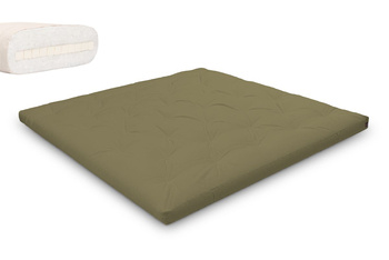 Matras 200x200 natuur met latex - Futon Pascall Slim Latex Khaki