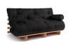 Vouwbank 160x200 - Slim Exclusive Classic - Pascall Futon Zwart