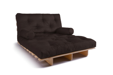 Slaapbank 120x200 - Slim Basic Classic - Pascall Futon Bruin