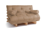 Slaapbank 140x200 - Slim Basic Classic - Pascall Futon Beige