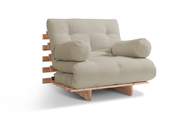 Tuinbank 90x200 opvouwbaar - Freedom Classic - Pascall Futon Gris