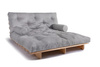 Opvouwbare bank 160x200 - Slim Exclusive Classic - Pascall Futon Dove Ash