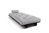 Opvouwbare bank 90x200 - Slim Basic Black - Pascall Futon Dove Ash