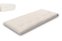 Matras 90x200 natuur met latex - Futon Pascall Slim Latex Ecru