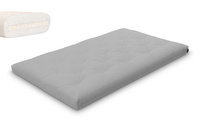 Matras 120x200 natuur met latex - Futon Pascall Slim Latex Dove Ash