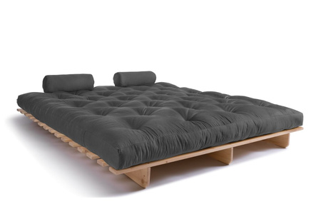 Slaapbank 180x200 - Slim Comfort Classic - Pascall Futon Grijs