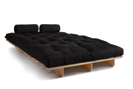 Slaapbank 140x200 - Slim Basic Classic - Pascall Futon Zwart