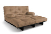 Slaapbank 140x200 - Slim Exclusive Black - Pascall Futon Beige