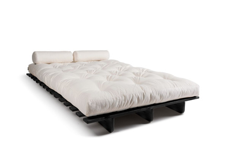Slaapbank 120x200 - Slim Exclusive Black - Pascall Futon Ecru