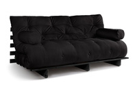 Slaapbank 180x200 - Slim Exclusive Black - Pascall Futon Zwart