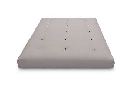 Futon Pascall Medium Duo Latex - Matras 140x200 Grijs - natuur met latex