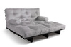 Opvouwbare bank 140x200 - Slim Comfort Black - Pascall Futon Dove Ash