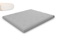 Matras 180x200 natuur - Futon Pascall Slim Natural Dove Ash
